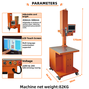 Booster Semi-Automatic Pneumatic Paper Rope Strapping Machine PLC Multilingual Touch Screen Stock - Product Image 2