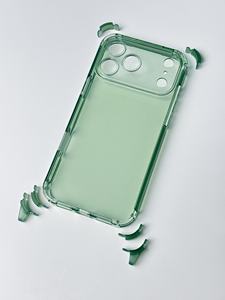 Custodia per Telefono Antiurto con Cordino Staccabile 2 in 1 in TPU PC Trasparente per <span class=keywords><strong>iPhone</strong></span> Serie 17 16 15 <span class=keywords><strong>14</strong></span> 13 con <span class=keywords><strong>Protezione</strong></span> Completa della <span class=keywords><strong>Fotocamera</strong></span> - Product Image 3