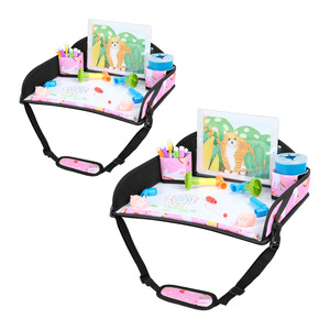 Free sample Foldable Kids Adults Travel Tray Cover Airplane Tray <b>Table</b> for Activities Games and Meals Use or Train <b>Toddlers</b> - Product Image 1