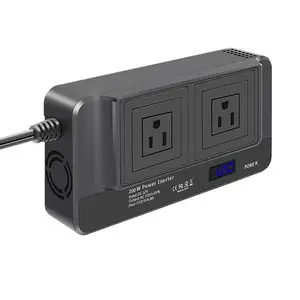 200W Wechsel richter 4-Port USB PD QC3.0 Auto adapter Konverter