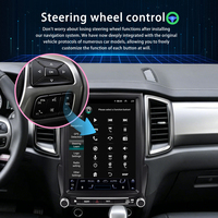 Radio Android de style Tesla 12,1 pouces pour Ford F550 2016-2021 Super Duty, écran IPS, navigation GPS, CarPlay sans fil, Wi-Fi intégré