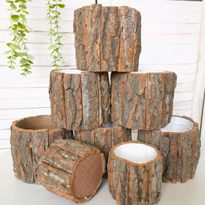 Panier en écorce <span class=keywords><strong>d</strong></span>'<span class=keywords><strong>arbre</strong></span> entièrement fait à la main, cadeau de Noël, arrangement floral, seau à fleurs, seau <span class=keywords><strong>d</strong></span>'ambiance, <span class=keywords><strong>d</strong></span>écoration de <span class=keywords><strong>souche</strong></span> <span class=keywords><strong>d</strong></span>'<span class=keywords><strong>arbre</strong></span> - Product Image 1