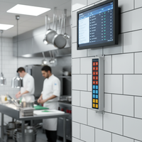 Teclado de Barra Táctil Personalizable OEM/ODM de Fábrica Directa con 20 Teclas KDS Bumpbar para Sistemas de Visualización de Cocina