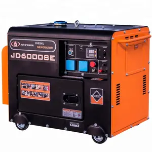 ディーゼル発電機5kw 5kva 5.5kw 5.5kvaポータブル溶接スーパーサイレントパワー