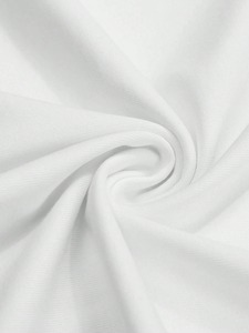 T-shirt blanc avec imprimé œil-rétro sur le dos, unisexe, personnalisable. F10 - Product Image 5