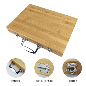 Terapi basal energi alami 20 buah, kotak pijat batu panas Spa untuk tubuh - Product Image 4