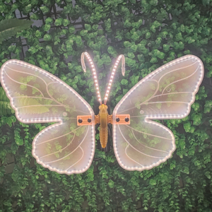 3d Christmas Motif Lights Outdoor Waterproof Landscape Lighting Dynamic Colorful For Wings Led Iron <strong>Butterfly</strong> Light - Product Image 1
