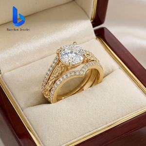 <span class=keywords><strong>2026</strong></span>年トレンド高級コンビネーションリング - 10K/14K/18Kゴールドグループ、ラボグロウンダイヤモンドを贅沢に使用した、超輝くウェディングリング - Product Image 6