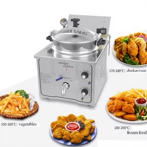 Freidora Eléctrica Comercial de 16L para <span class=keywords><strong>Pollo</strong></span> y Papas Fritas, Máquina de Freír de Acero Inoxidable para Cocina de Restaurante - Product Image 1