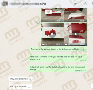 25Cm Bánh Pizza Trượt Hộp Ngăn Kéo Biểu Tượng Tùy Chỉnh Takeout Hình Chữ Nhật Trượt Mở Lát Bánh Pizza Carton Giấy Nhanh Chóng Bao Bì Thực Phẩm Container - Product Image 4