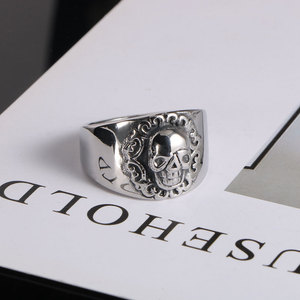 Skull <b>Ring</b> Wide <b>Titanium</b> Steel Men's Jewelry SA745 Alternative Street Style Gift Fashion <b>Rings</b> - Product Image 3
