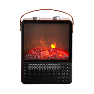 Cheminée électrique portable Comfort Zone avec effet de flamme 3D réaliste, élément chauffant en céramique, conception sécurisée contre la surchauffe - Product Image 2