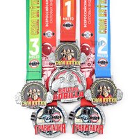 Médailles de sport personnalisées en gros pour la force athlétique, motif guerrier gorille musclé 3D, en alliage de zinc moulé sous pression, pour la force, la victoire et les réalisations