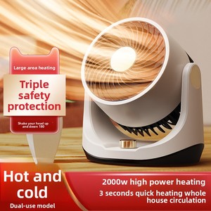 110V US Standard 2000W <span class=keywords><strong>Chauffage</strong></span> électrique à air chaud Portable en plastique Oscillant Ventilateur de <span class=keywords><strong>chauffage</strong></span> instantané Circulation d'air chaud - Product Image 2