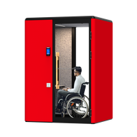 Cabine de bureau insonorisée Comine, espace de travail acoustique modulaire portable pour les environnements de bureau moderne, d'hôtel, d'école et de centre commercial