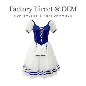 Traje de Ballet Profesional Coppelia Swanilda, Corsé, Vestido Tutú Romántico Giselle, Traje para Actuación en Escenario para Niñas - Product Image 3