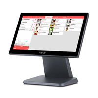 Monitor POS todo en uno con pantalla táctil de 15,6 pulgadas para sistema de caja registradora minorista de restaurante