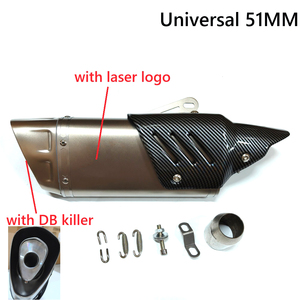 Silenciador de <span class=keywords><strong>Escape</strong></span> Universal para Motocicleta R M1 <span class=keywords><strong>Escape</strong></span> Moto 51mm para Yamaha R6 R3 MT07 para KTM DUKE RC 390 Ninja Z400 Z900 ZX6R <span class=keywords><strong>ER6N</strong></span> - Product Image 1