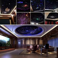 Panneau de plafond lumineux à fibres optiques LED ciel étoilé Eo-Friend, panneaux acoustiques en fibre de polyester