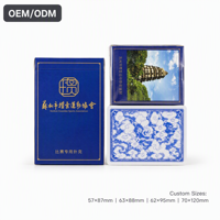 Cartes à jouer Guan Dan personnalisées haut de gamme pour entreprises, marque Sincolink, papier 310 g/m² à âme bleue, finition lin écologique et durable