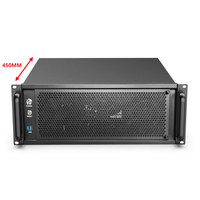 Server Kontrol Industri Chassis 4U Baru Pendingin Air 360 Slot Motherboard EATX Slot Catu Daya ATX USB3.0 Sakelar Logam Tidak Ada