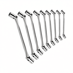 Double-Ended Ratchet Wrench Set 8-Piece Metric Steel Socket <b>Tools</b> for Automotive Repair - Product Image 2