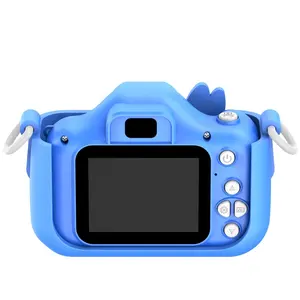 Детская Цифровая видеокамера камера с мультяшным мягким силиконовым покрытием лучшие рождественские подарки на день рождения игрушки для детей