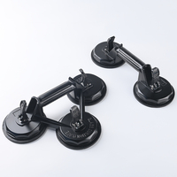 Ventosa manual de vacío de 123 mm para vidrio, herramienta de elevación de azulejos con función de arranque y parada, juego de ventosas de aluminio de alta resistencia para vidrio
