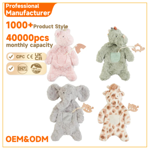 Peluche <span class=keywords><strong>Dinosaure</strong></span> Bébé, Jouet Confort Animal en Peluche, <span class=keywords><strong>Doudou</strong></span> Nouveau-né avec Anneau de Dentition en Bois - Product Image 5