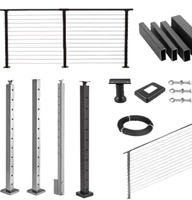 Vente en gros usine : Vis de fixation à sertir en acier inoxydable, finition noire, anti-corrosion, pour accessoires de balustrade de balcon