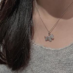 Pendentif en argent pur S925, design de niche, argent instantané, avec zircon cheval du zodiaque chinois, simple, tendance, nouveaux bijoux, breloques - Product Image 3