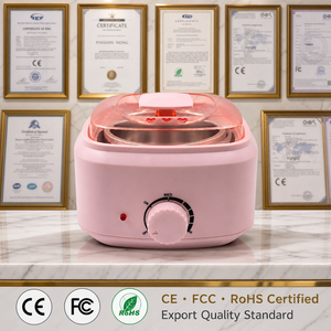 <strong>Pink</strong> Wax Heater 500cc Electric Wax <strong>Warmer</strong> Machine Thermostat Plug-In Depilatory Heater for <strong>Body</strong> and Face - Product Image 4