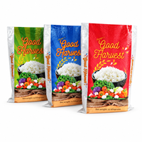 Sac à riz personnalisé biodégradable résistant à l'humidité 25 kg, matériau laminé, sac en polypropylène, sac d'emballage pour riz