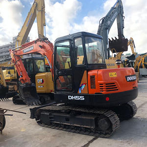 Gebruikte Doosan Dh55 Minigraafmachine 5.5ton Originele Motor Compact Ontwerp Zero Tail Swing Tweedehandsmachine In Goede Staat - Product Image 1