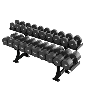 Negozio di vendita caldo 10 paia di manubri ordinatamente con questo pesante Rack perfetto per la casa e le palestre commerciali - Product Image 6