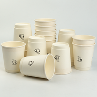 Gobelet en papier biodégradable compostable recyclable à paroi simple isolé, nouveau design, impression de logo personnalisée, pour boissons chaudes, respectueux de l'environnement