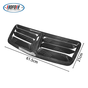 2024 + para <span class=keywords><strong>Ford</strong></span> <span class=keywords><strong>Mustang</strong></span> S650 <span class=keywords><strong>GT</strong></span> Dark Horse, piezas del cuerpo, cubierta de inserción de ventilación de capó superior frontal de fibra de carbono Real - Product Image 3