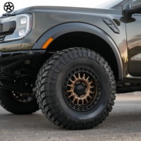 Jantes en alliage forgé DW 17 18 20 pouces 6x139.7 Bronze Face Black Beadlock pour Toyota Tundra Ford Raptor Jantes tout-terrain