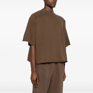 Wholesale High Quality Plain Tee Shirt Streetwear Drop Shoulder Boxy <b>Blank</b> T Shirt Heavy <b>Weight</b> Cotton Oversized T-Shirt Men - Product Image 1