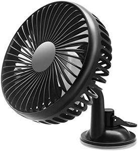 Ventilateur de voiturette de golf rechargeable USB, base magnétique, fonctionne sur batterie, portable, pliable, moteur sans balais à 3 vitesses, flux d'air puissant - Product Image 1