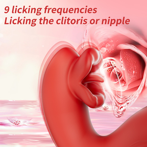 <span class=keywords><strong>Sex</strong></span>-Spielzeug-Box für Frauen Neuer Starter Zungen-Leck-Vibrator Teleskopischer Realistischer Masturbator APP-Steuerung Tragbares Vibrations-Erwachsenenprodukt - Product Image 2