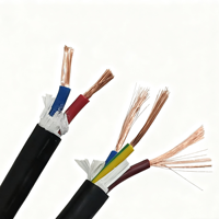 H05VV-F RVV 14 18 20 22 24 AWG fil de câble en cuivre Flexible 2-8 noyau prix usine câble d'alimentation PVC 3x2.5 3x4 3x6mm2 tailles"