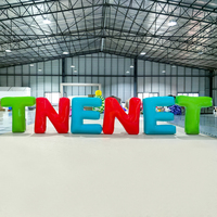 Lettres gonflables géantes 3D personnalisées avec logo, alphabet coloré, imperméables pour l'extérieur, décoration de fête pour la promotion, la publicité et les événements