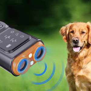 2024 baru portabel anjing kucing Repeller Anti gonggongan ultrasonik pencegah gonggongan anjing genggam perangkat pengendali gonggongan anjing dengan senter - Product Image 4