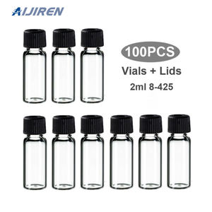 HPLC <span class=keywords><strong>GC</strong></span> uygulamaları için plastik PTFE silikon <span class=keywords><strong>Septa</strong></span> 2ml şeffaf 8-425 borosilikat cam vida üst flakon - Product Image 3