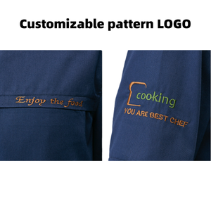 FUYI Vente en gros <span class=keywords><strong>de</strong></span> vêtements <span class=keywords><strong>de</strong></span> cuisine en coton bon marché, style à manches courtes, adapté aux hommes et aux femmes, <span class=keywords><strong>veste</strong></span> <span class=keywords><strong>de</strong></span> chef <span class=keywords><strong>de</strong></span> cuisine - Product Image 5