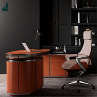Chaise de bureau de direction en cuir véritable, réglable en hauteur, pivotante, ergonomique, design moderne, chaise de bureau professionnelle