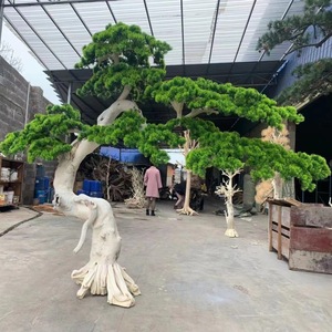 Grande Albero Bonsai Artificiale <span class=keywords><strong>Verde</strong></span> Naturale da 1M 2M 3M per Interni ed Esterni, Pianta di Pino Artificiale per Decorazione Giardino - Product Image 2
