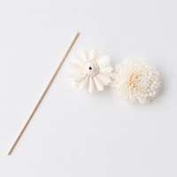 Diffuseur de parfum en bois de Sola de 6 cm, fleur artisanale, parfum naturel, décoration d'intérieur, fabricant OEM
