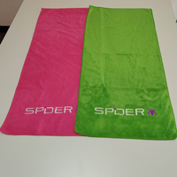 Logo personnalisé Chiffon de visage doux respirant propre Serviette de toilette en microfibre Démaquillant Serviette de toilette